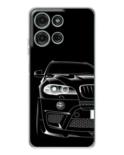 Чехол для Motorola MOTO G56 с картинкой «Темный силуэт BMW»