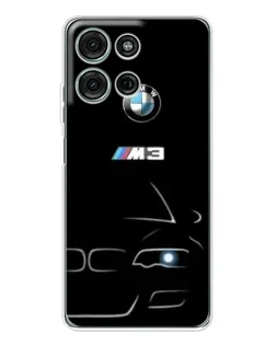 Чехол для Motorola MOTO G56 с картинкой «Минималистичный принт BMW M3»