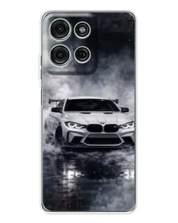 Чехол для Motorola MOTO G56 с картинкой «BMW сквозь туман»