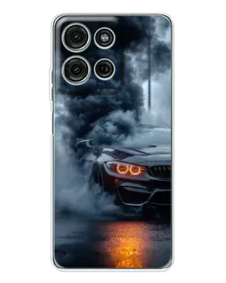 Чехол для Motorola MOTO G56 с картинкой «BMW M-Power — абстракция»