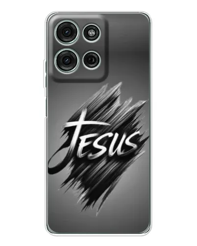 Чехол для Motorola MOTO G56 с картинкой «Надпись Jesus Graffiti»