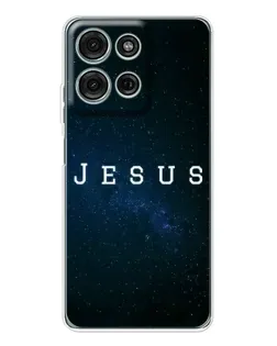 Чехол для Motorola MOTO G56 с картинкой «Звездное небо Jesus»