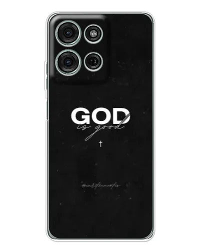 Чехол для Motorola MOTO G56 с картинкой «GOD — Бог над всем»