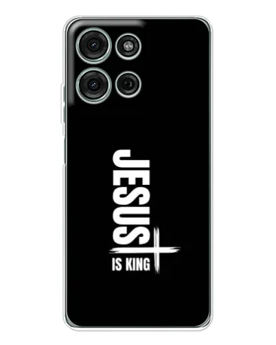 Чехол для Motorola MOTO G56 с картинкой «Вертикаль веры Jesus»