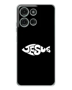 Чехол для Motorola MOTO G56 с картинкой «Рыба Jesus»