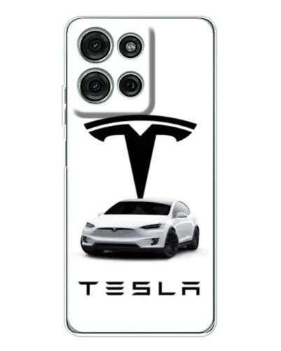 Чехол для Motorola MOTO G56 с картинкой «Tesla White Style»