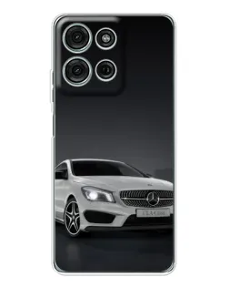 Чехол для Motorola MOTO G56 с картинкой «Mercedes AMG GT Silver»