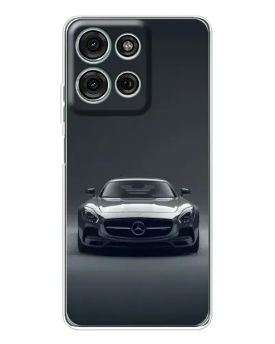 Чехол для Motorola MOTO G56 с картинкой «Mercedes на черном»