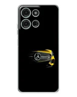 Чехол для Motorola MOTO G56 с картинкой «Mercedes — ретро стиль»
