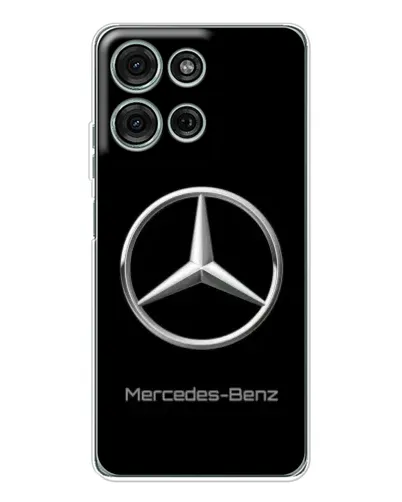 Чехол для Motorola MOTO G56 с картинкой «Mercedes Silver Logo»