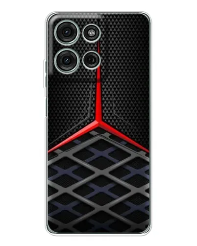 Чехол для Motorola MOTO G56 с картинкой «Mercedes Carbon Grid»