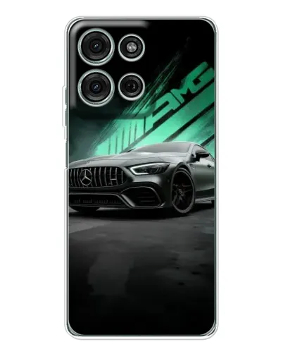 Чехол для Motorola MOTO G56 с картинкой «Темный Mercedes AMG»