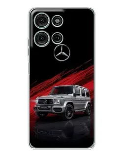 Чехол для Motorola MOTO G56 с картинкой «Mercedes G-Class красный»
