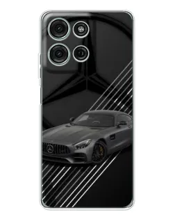 Чехол для Motorola MOTO G56 с картинкой «Mercedes AMG — графика»