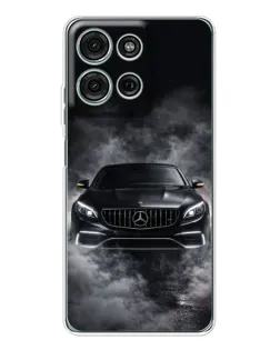 Чехол для Motorola MOTO G56 с картинкой «Mercedes в дыму»