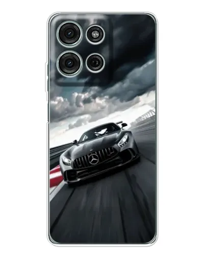 Чехол для Motorola MOTO G56 с картинкой «Гоночный Mercedes AMG»