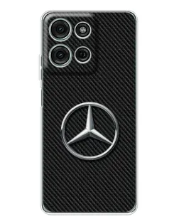 Чохол для Motorola MOTO G56 з картинкою «Карбоновий Mercedes стиль»