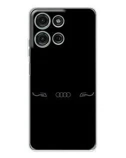 Чехол для Motorola MOTO G56 с картинкой «Audi — световой подпись»