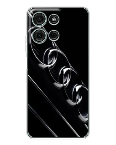 Чехол для Motorola MOTO G56 с картинкой «Audi — абстрактные кольца»