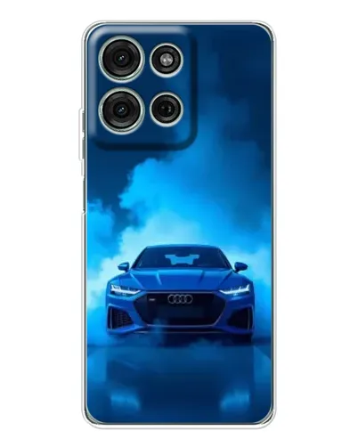 Чехол для Motorola MOTO G56 с картинкой «Audi — голубая энергия»