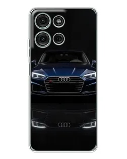 Чехол для Motorola MOTO G56 с картинкой «Audi — ночное отражение»