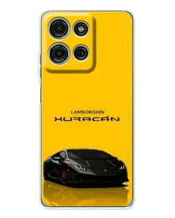 Чехол для Motorola MOTO G56 с картинкой «Lamborghini Huracan черный»