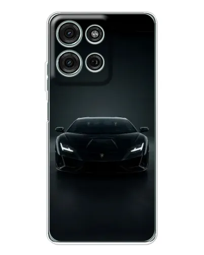 Чехол для Motorola MOTO G56 с картинкой «Черный Lamborghini Aventador» Чехол для Motorola MOTO G56 с картинкой «Черный Lamborghini Aventador»