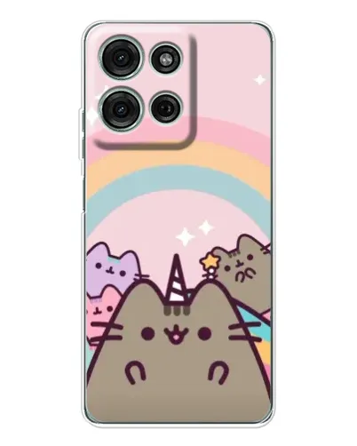 Чехол для Motorola MOTO G56 с картинкой «Единорог Pusheen»