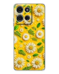 Чехол для Motorola MOTO G56 с картинкой «Ромашковое солнце»