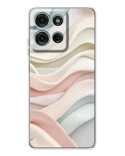 Чехол для Motorola MOTO G56 с картинкой «Пастельные нежные волны»