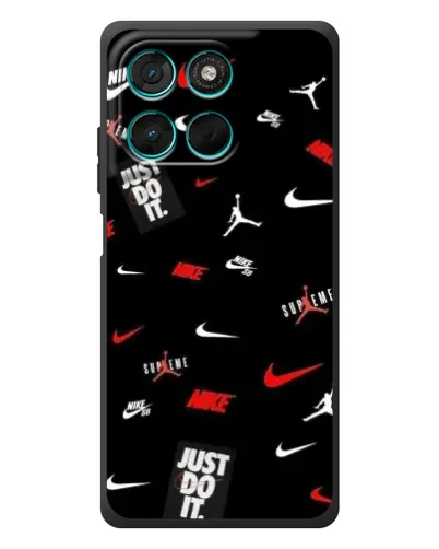 Чохол для Motorola Moto G57 Power з картинкою «Nike Mix Pattern»
