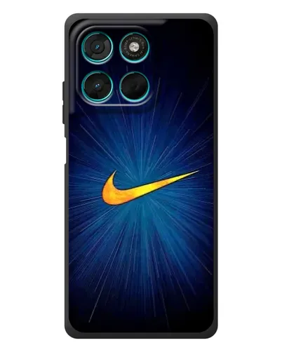 Чехол для Motorola Moto G57 Power с картинкой «Синий пульс Nike» Чехол для Motorola Moto G57 Power с картинкой «Синий пульс Nike»
