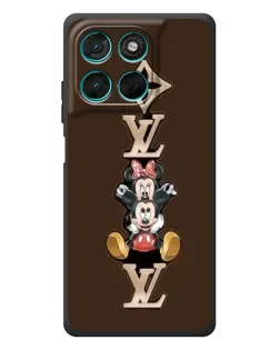 Чохол для Motorola Moto G57 Power з картинкою «LV та Міккі Маус»