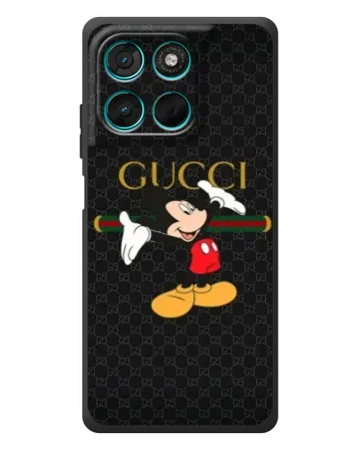 Чехол для Motorola Moto G57 Power с картинкой «Микки Маус Gucci»