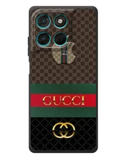 Чехол для Motorola Moto G57 Power с картинкой «Gucci — брендированный десерт»