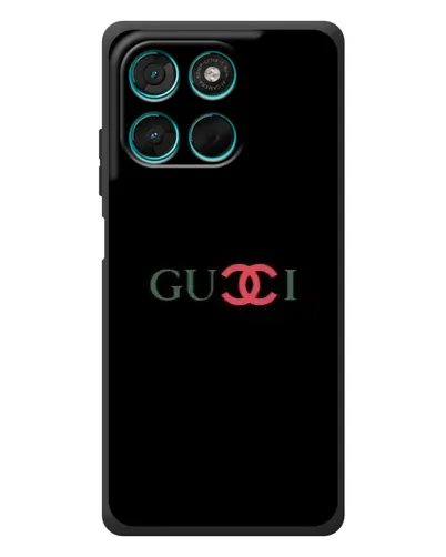 Чехол для Motorola Moto G57 Power с картинкой «Gucci — красный градиент»