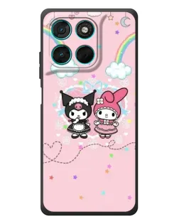 Чохол для Motorola Moto G57 Power з картинкою «My Melody та Kuromi»