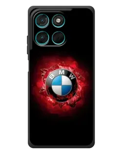 Чехол для Motorola Moto G57 Power с картинкой «Логотип BMW — вспышка»
