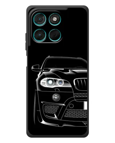 Чехол для Motorola Moto G57 Power с картинкой «Темный силуэт BMW»