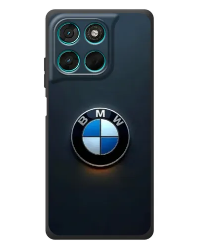 Чехол для Motorola Moto G57 Power с картинкой «Логотип BMW — минимализм»