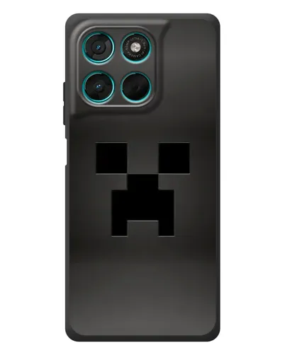 Чехол для Motorola Moto G57 Power с картинкой «Черный крипер градиент»