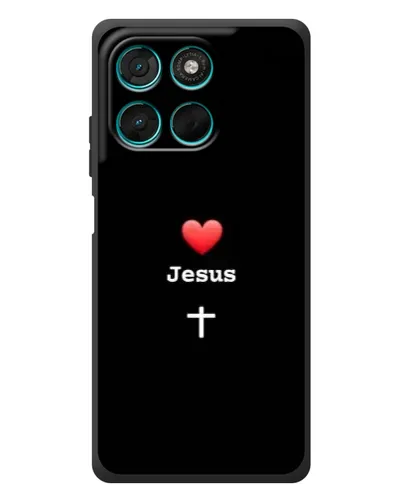 Чехол для Motorola Moto G57 Power с картинкой «Сердце - Jesus» Чехол для Motorola Moto G57 Power с картинкой «Сердце - Jesus»