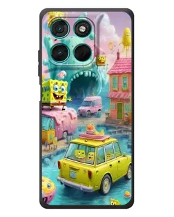 Чехол для Motorola Moto G57 Power с картинкой «Монстр-трак приключения»