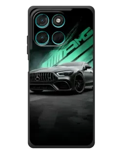Чехол для Motorola Moto G57 Power с картинкой «Темный Mercedes AMG»