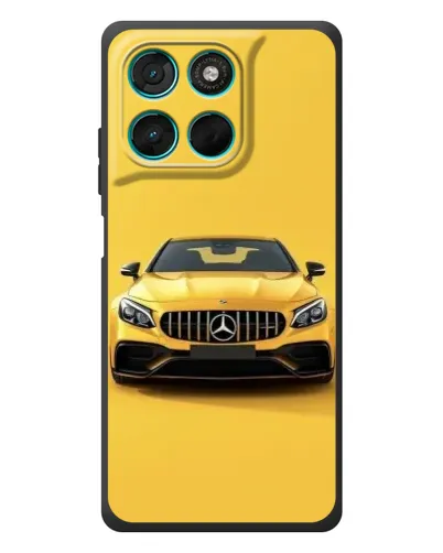 Чехол для Motorola Moto G57 Power с картинкой «Желтый Mercedes GT»