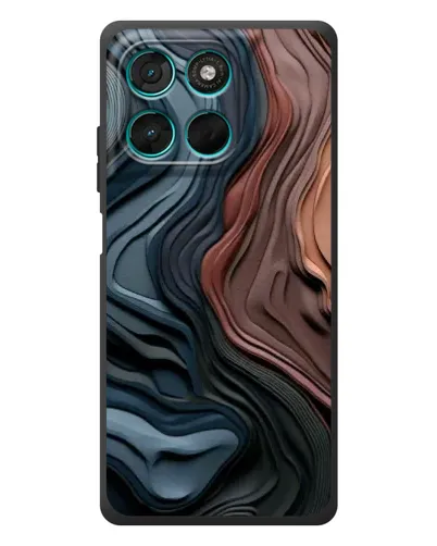 Чехол для Motorola Moto G57 Power с картинкой «Цветные волны каньона» Чехол для Motorola Moto G57 Power с картинкой «Цветные волны каньона»