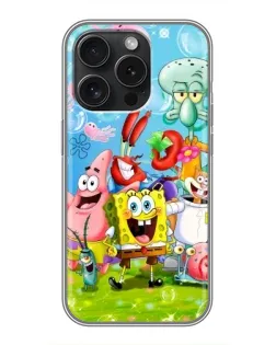 Чохол для Motorola Moto G57 з картинкою «Губка Боб та друзі»
