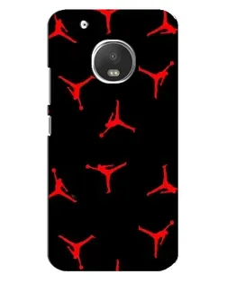 Чехол для Motorola MOTO G5s с картинкой «Jordan Red Pattern»