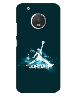 Чехол для Motorola MOTO G5s с картинкой «Jordan Blue Fire»