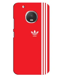Чехол для Motorola MOTO G5s с картинкой «Красный минимализм Adidas»